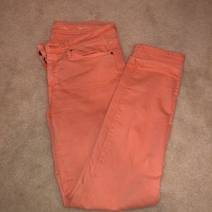 Coral Calvin Klein skinny jeans